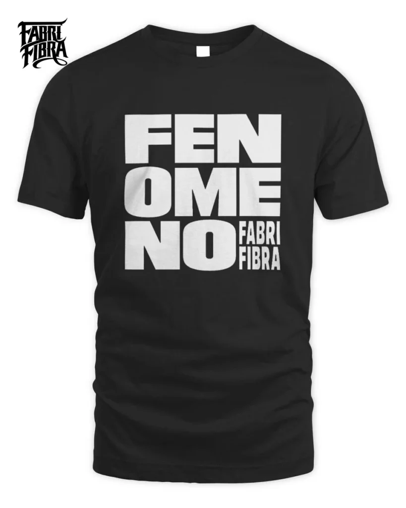 Fabri Fibra Fenomeno Block Typography Unisex Standard T-Shirt