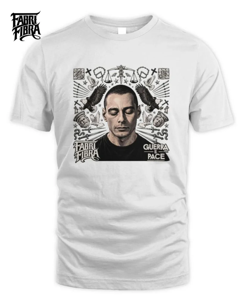 Fabri Fibra Guerra E Pace Tattoo Art Unisex Standard T-Shirt