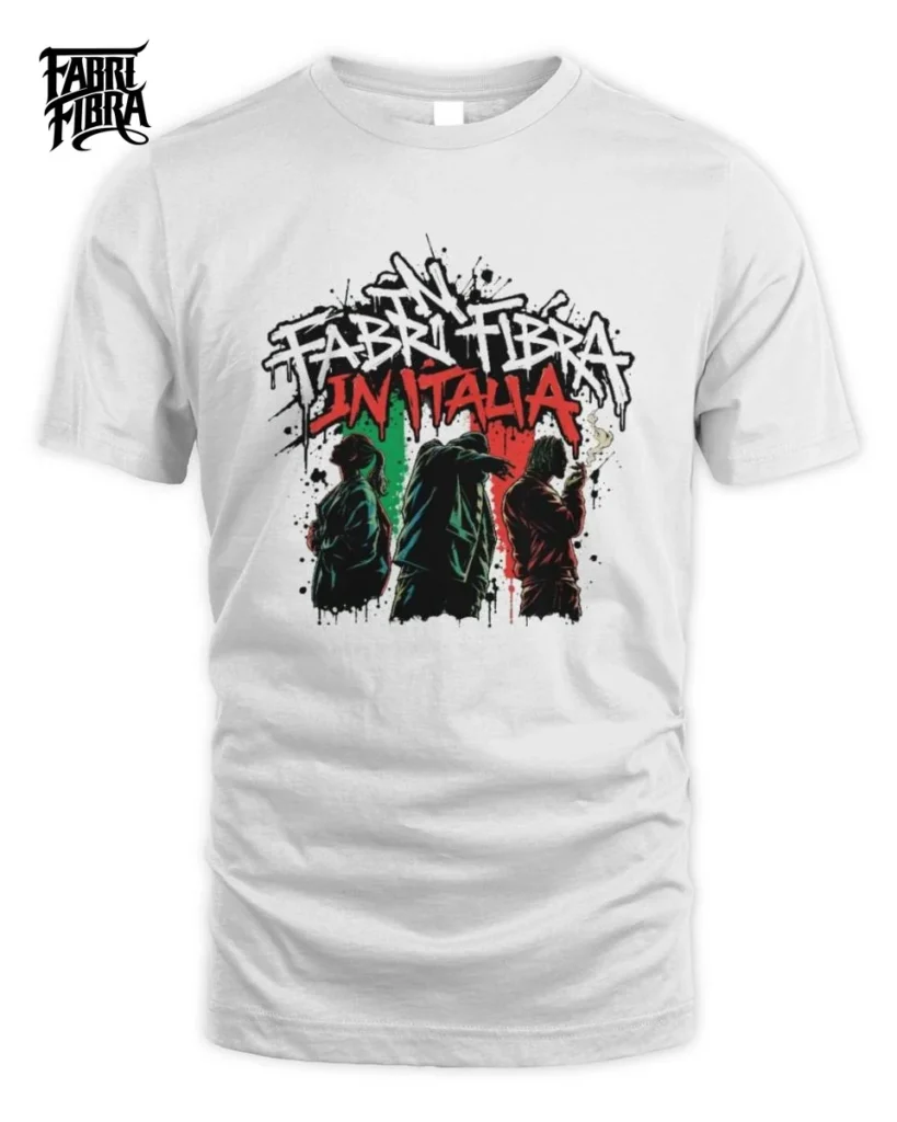 Fabri Fibra In Italia Tricolore Bandiera Unisex Standard T-Shirt