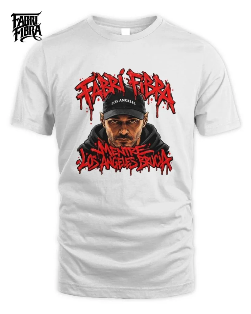 Fabri Fibra Mentre Los Angeles Brucia Cap Art Unisex Standard T-Shirt