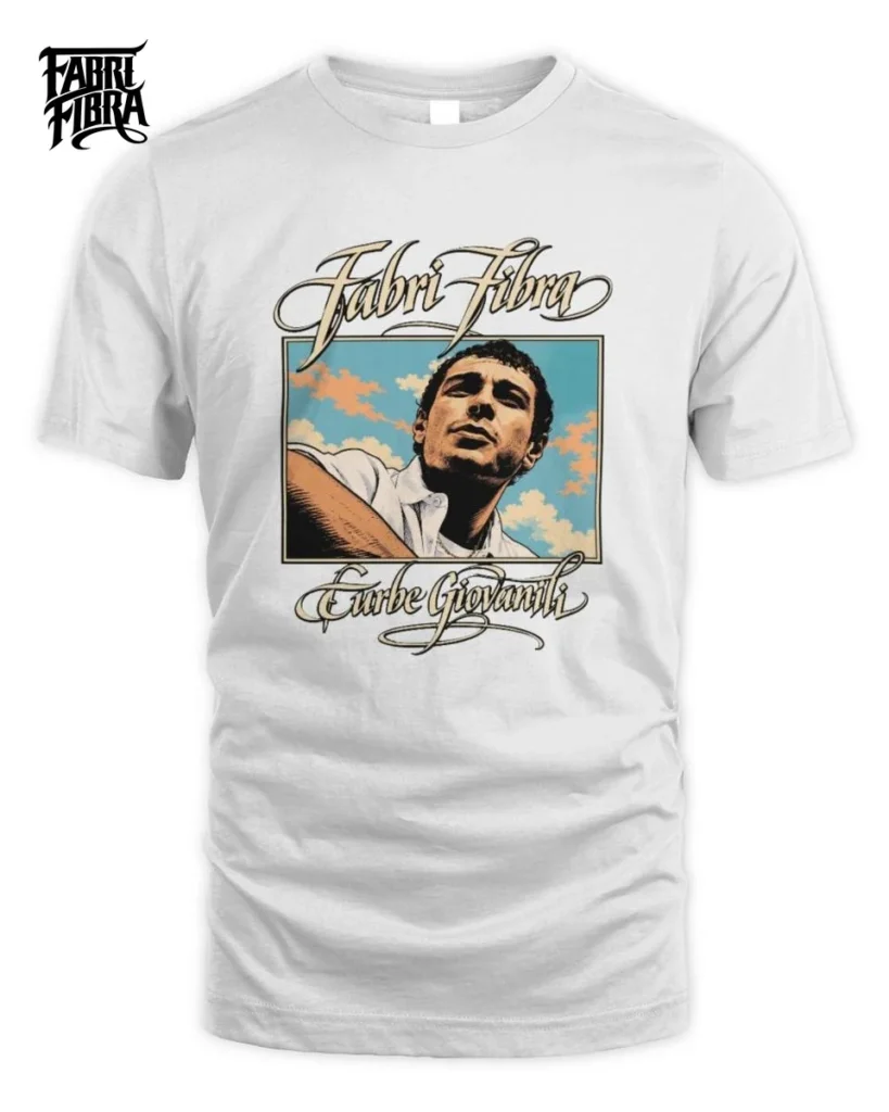 Fabri Fibra Turbe Giovanili Vintage Sky Art Unisex Standard T-Shirt